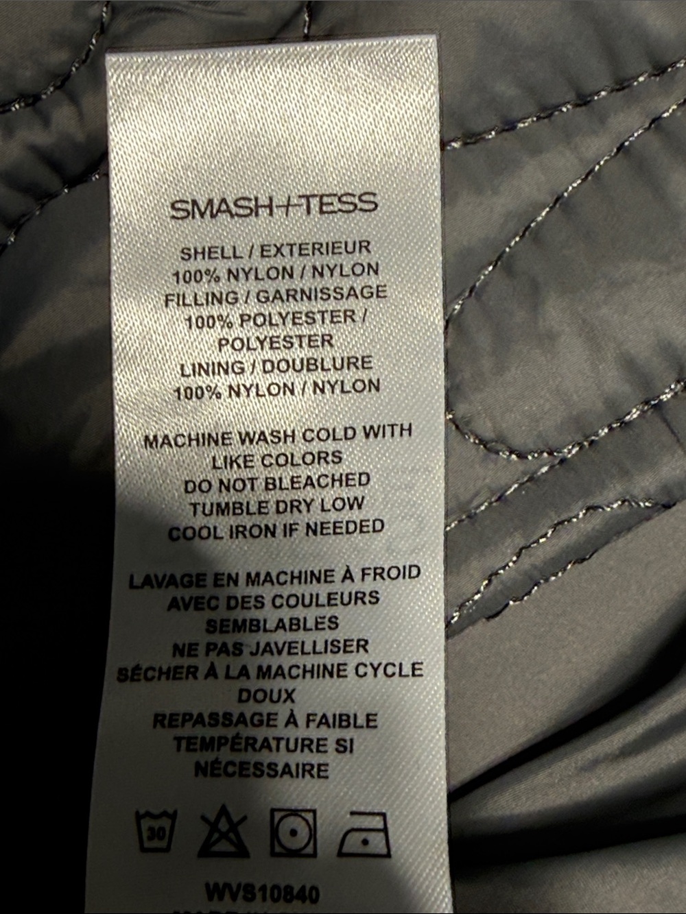 Smash + Tess Carson Quilted Vest Magnet Grey NWT Neutral Layering Puffer Vest - Picture 11 of 11